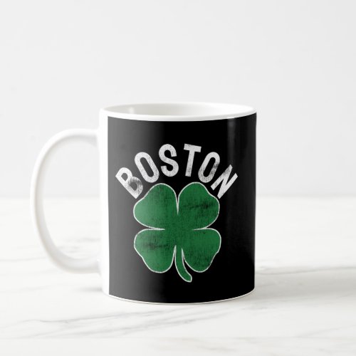 Shamrock Massachusetts Boston St Patricks Day Iris Coffee Mug