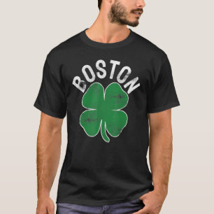 Shamrock Massachusetts Boston ST PATRICKS DAY Iris T-Shirt