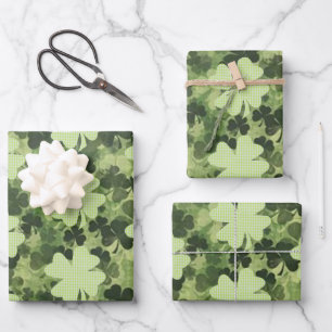 Shamrock Meadow 3 Wrapping Paper Sheets