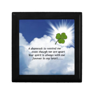Shamrock Memorial Keepsake Box