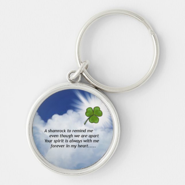 Shamrock Memorial Keychain (Front)