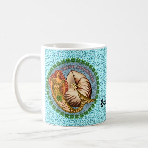 Shamrock Mermaid Coffee Mug