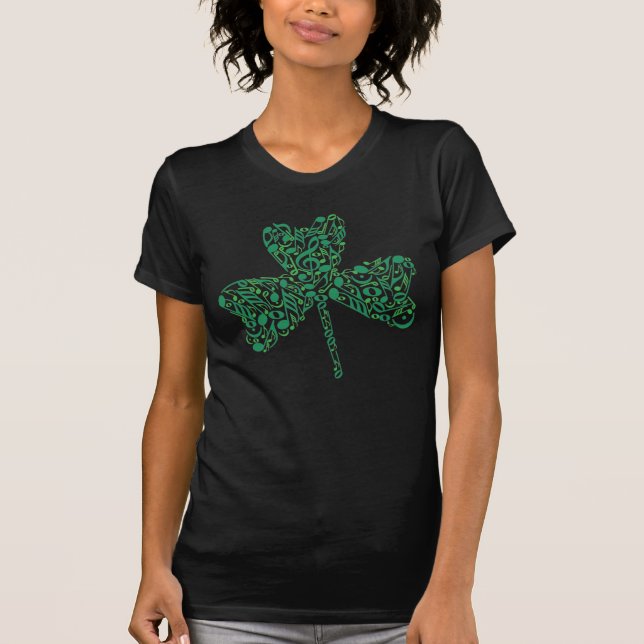 Shamrock Music Notes T-Shirt (Front)