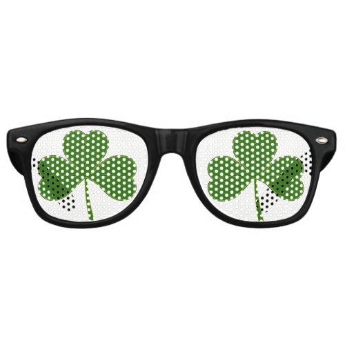 Shamrock Not 4 Leaf Clover Retro Sunglasses