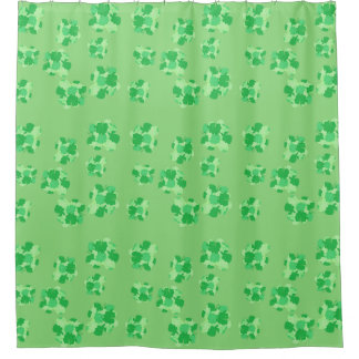 Shamrock of Shamrocks Green Shower Curtains