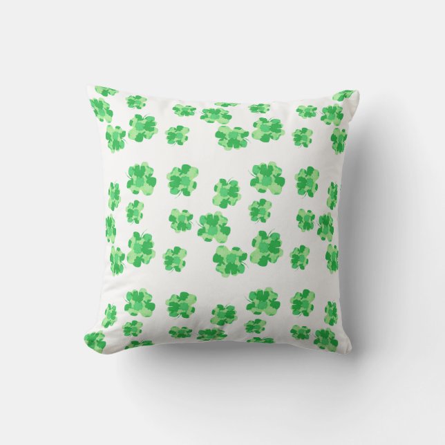 Shamrock of Shamrocks Throw Pillows (Front)