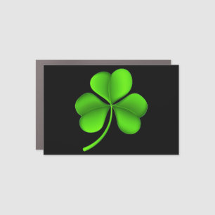 Shamrock on Black cmcnt Car Magnet