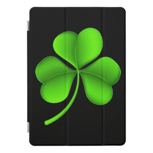 Shamrock On Black ipacnt iPad Pro Cover
