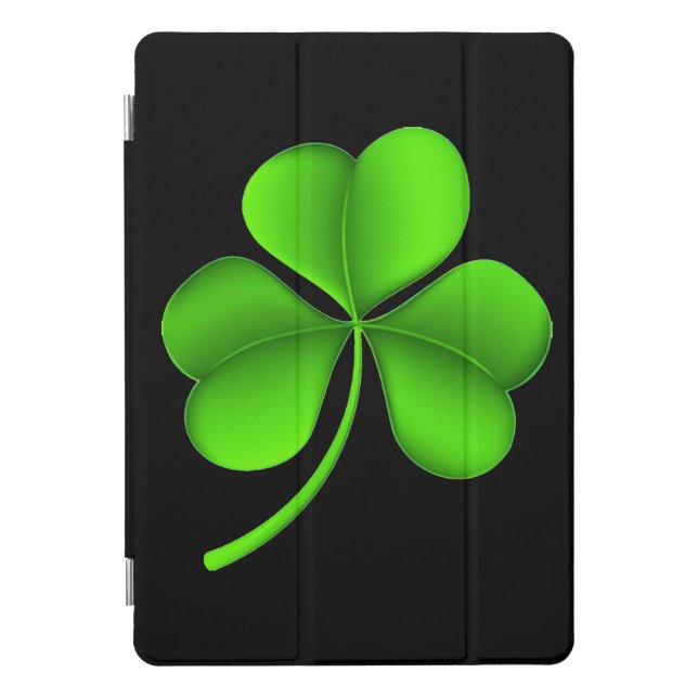 Shamrock On Black ipacnt iPad Pro Cover (Front)