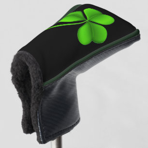 Shamrock on Black pct Golf Head Cover