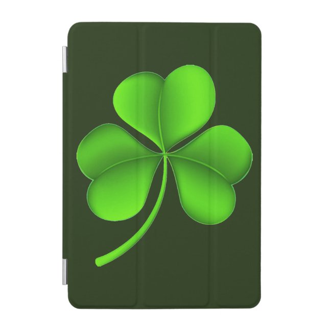 Shamrock On Dark Green ipacnt iPad Mini Cover (Front)