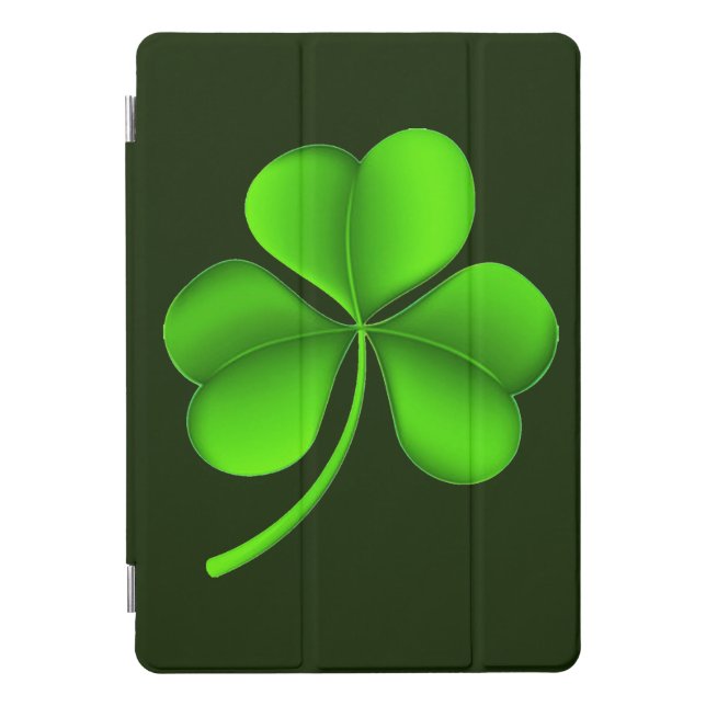 Shamrock On Dark Green ipacnt iPad Pro Cover (Front)