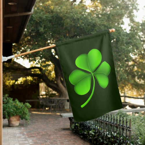 Shamrock on Dark Green v hfcn House Flag