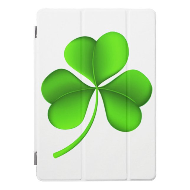 Shamrock On White ipacnt iPad Pro Cover (Front)