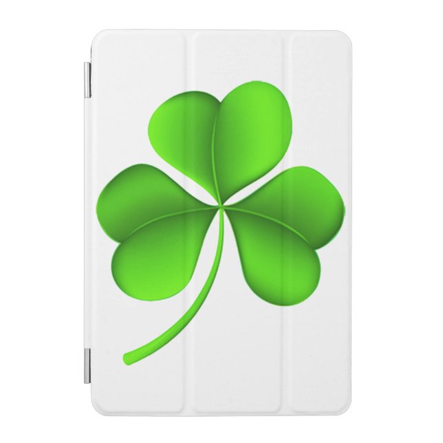 Shamrock On White ipat iPad Mini Cover (Front)
