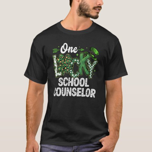 Shamrock One Lucky School Counselor St Patricks  T_Shirt