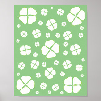 Shamrock Outlines Shamrocks Coloring Posters