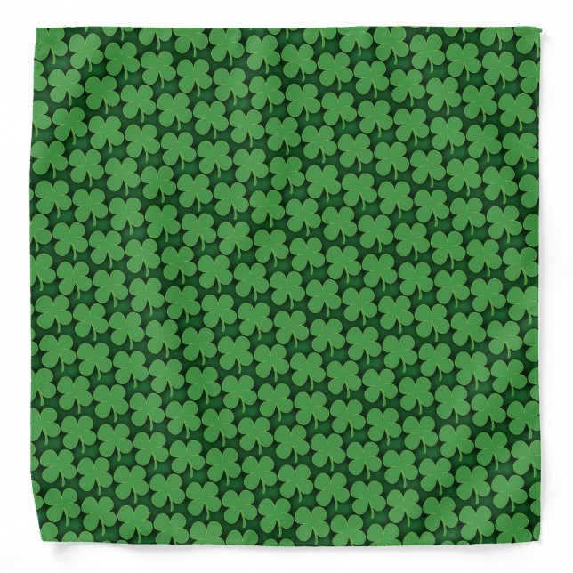 Shamrock Pattern Bandana (Front)