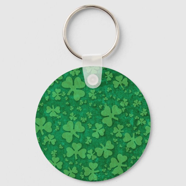 Shamrock Pattern Keychain (Front)