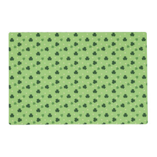 Shamrock Pattern Laminated Placemat
