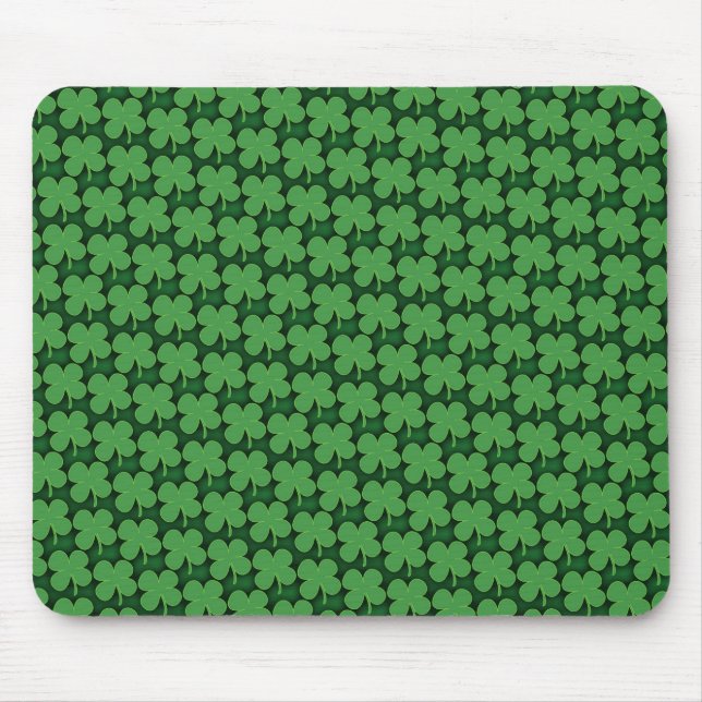 Shamrock Pattern Mouse Pad (Front)