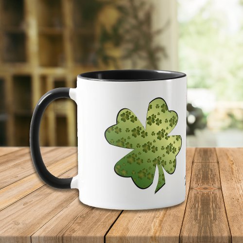 Shamrock Pattern Personalized Mug