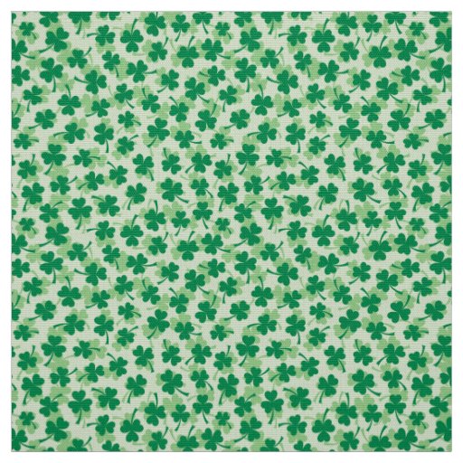 Shamrock pattern St Patricks day Fabric