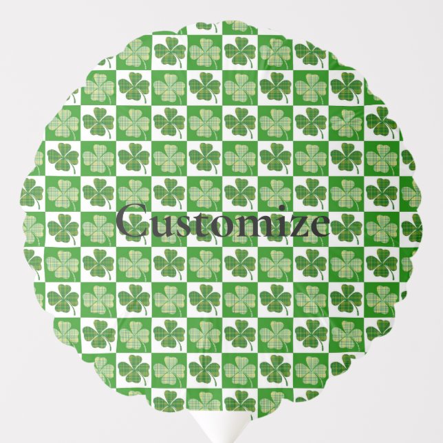 Shamrock Pattern  Thunder_Cove Balloon (Front)