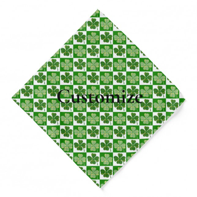 Shamrock Pattern  Thunder_Cove Bandana (Front)