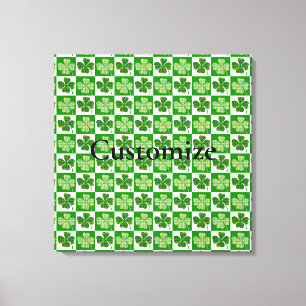 Shamrock Pattern  Thunder_Cove Canvas Print
