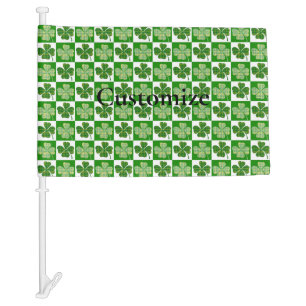 Shamrock Pattern Thunder_Cove Car Flag