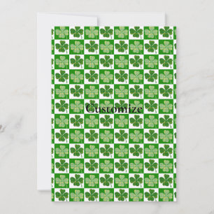 Shamrock Pattern Thunder_Cove Invitation