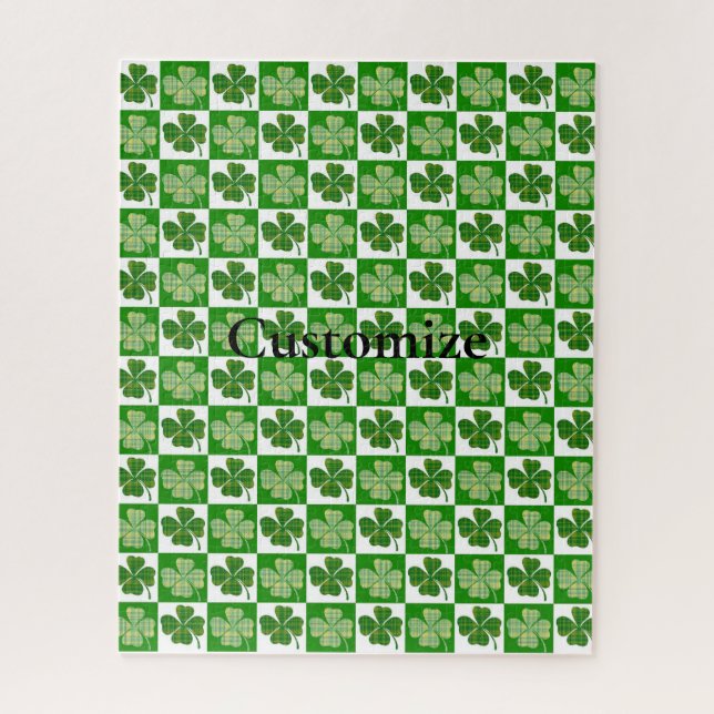 Shamrock Pattern  Thunder_Cove Jigsaw Puzzle (Vertical)