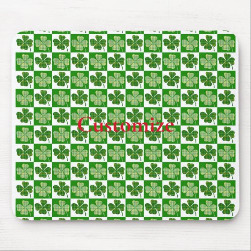 Shamrock Pattern  Thunder_Cove Mouse Pad