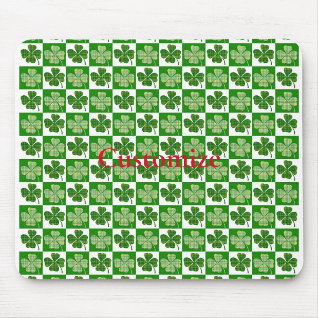 Shamrock Pattern  Thunder_Cove Mouse Pad (Front)