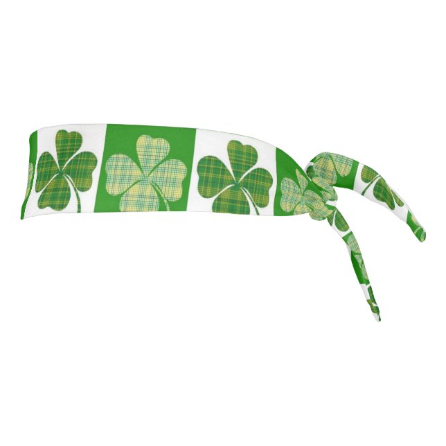 Shamrock Pattern  Thunder_Cove Tie Headband (Rotate 90)