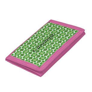 Shamrock Pattern  Thunder_Cove Tri-fold Wallet