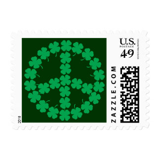 Shamrock Peace Symbol Postage