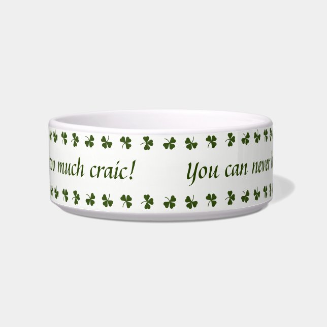 Shamrock Pet Bowl (Front)