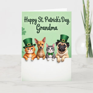 Shamrock Pets Grandma Card