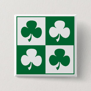 Shamrock Pinback Button