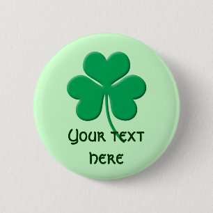 Shamrock Pinback Button