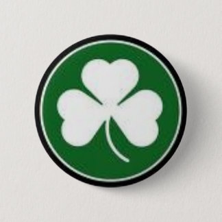 shamrock pinback button