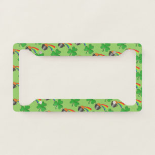 Shamrock Pot of Gold Rainbow St. Patrick's Day License Plate Frame