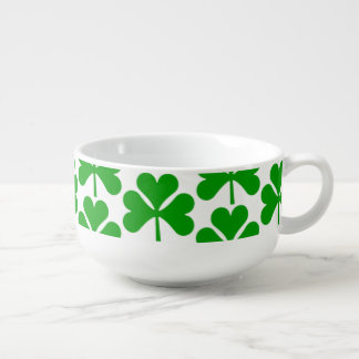 Shamrock Print Soup Mug