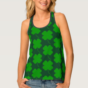 Shamrock Printed St. Patrick's Tank Top