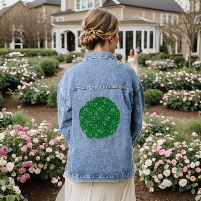 Shamrock Rain Denim Jacket (Wedding Back)
