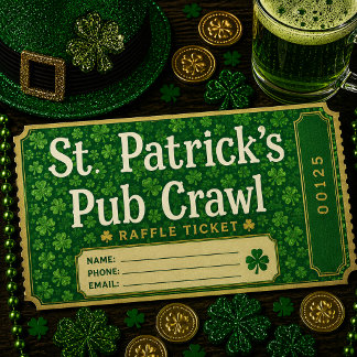 Shamrock Rain Raffle Tickets
