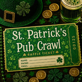 Shamrock Rain Raffle Tickets