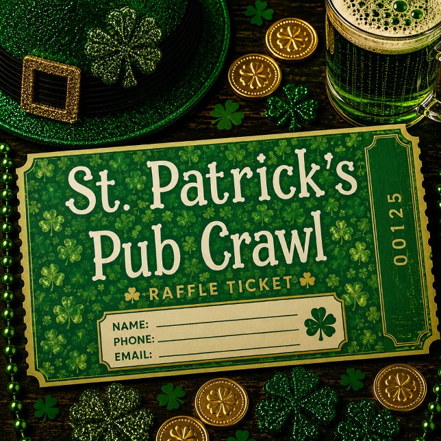 Shamrock Rain Raffle Tickets (Creator Uploaded)